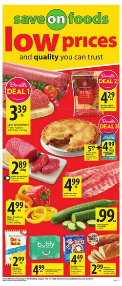 Circulaire Save-On-Foods 04.08.2022-10.08.2022