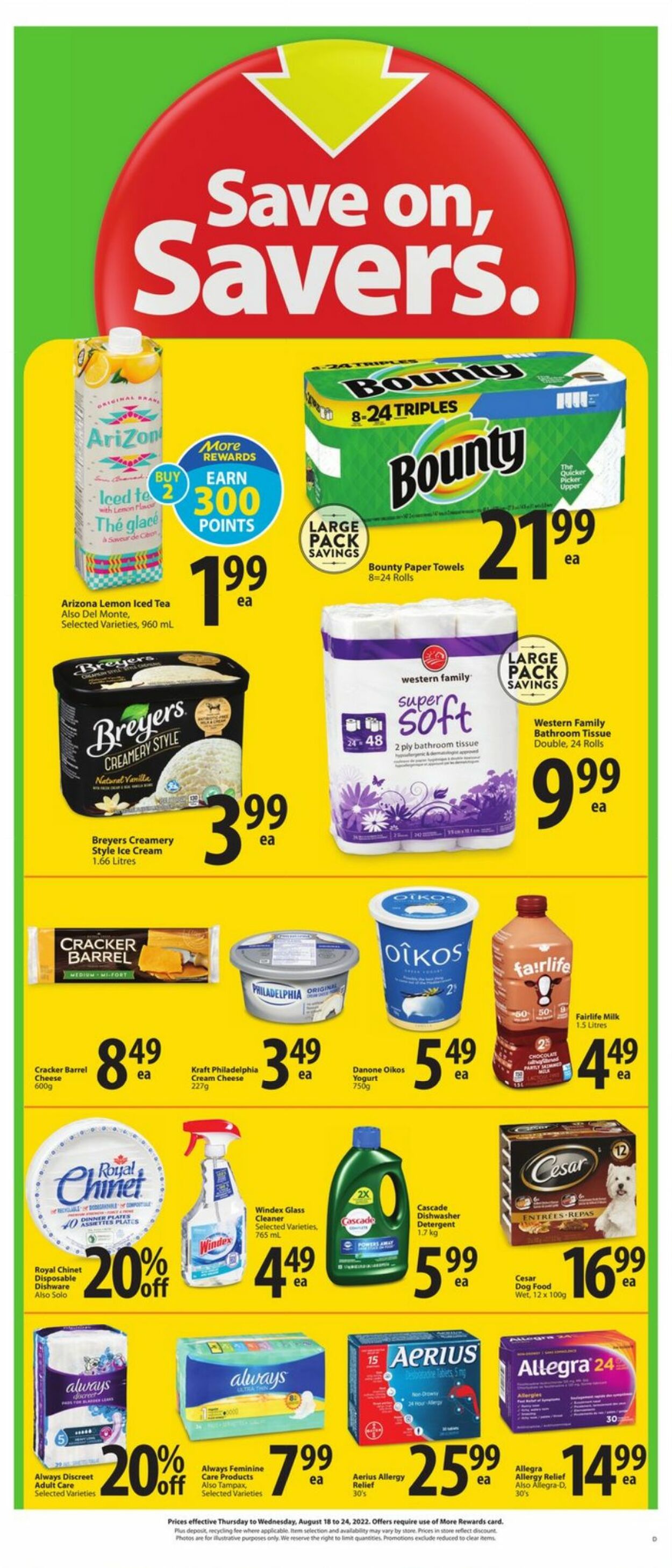 Circulaire Save-On-Foods 18.08.2022 - 24.08.2022