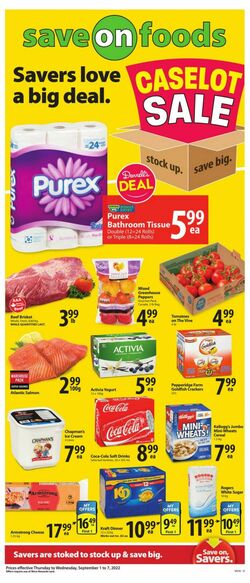 Circulaire Save-On-Foods 01.09.2022-07.09.2022