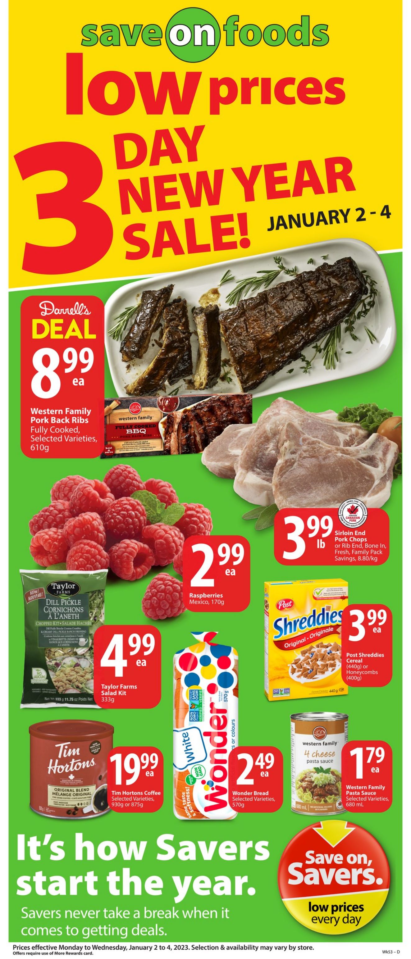 Circulaire Save-On-Foods 02.01.2023-04.01.2023