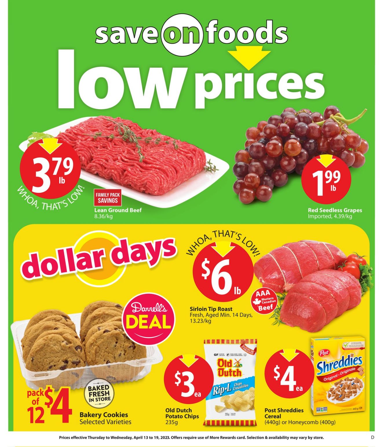 Circulaire Save-On-Foods 13.04.2023 - 19.04.2023