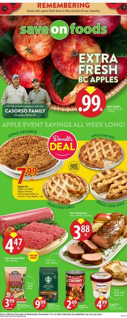 Circulaire Save-On-Foods 10.10.2024 - 16.10.2024