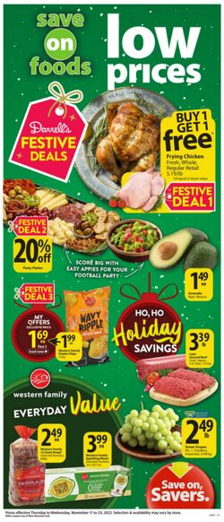 Circulaire Save-On-Foods 17.11.2022-23.11.2022