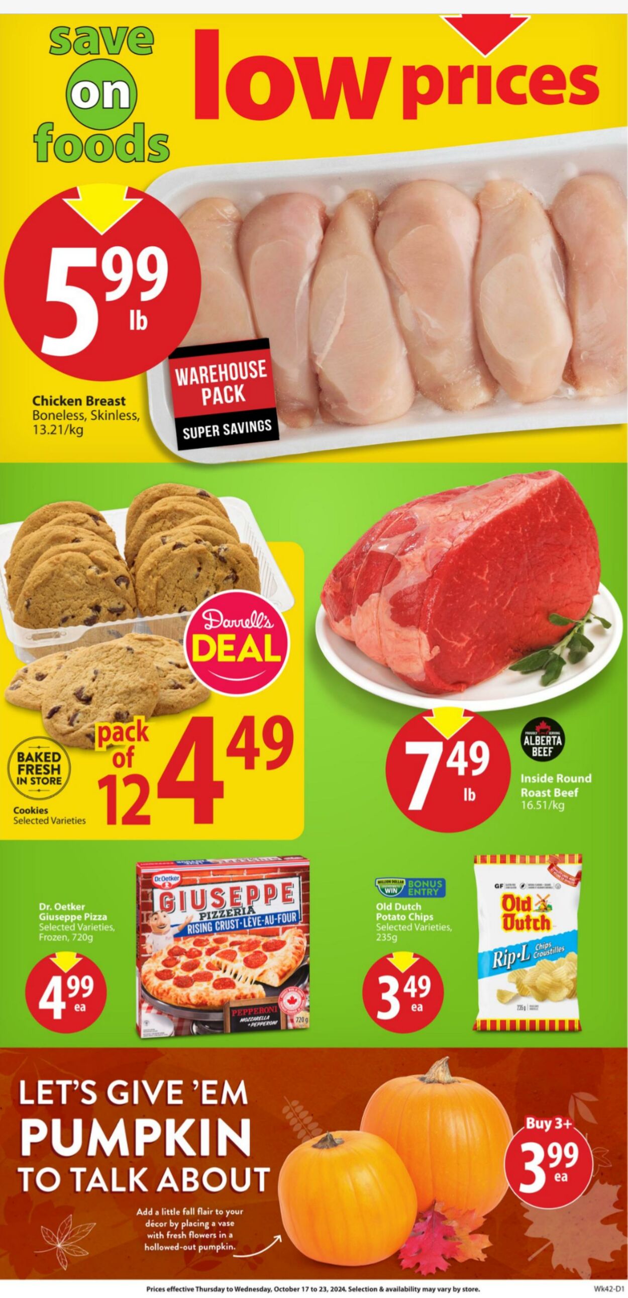 Circulaire Save-On-Foods 17.10.2024 - 23.10.2024