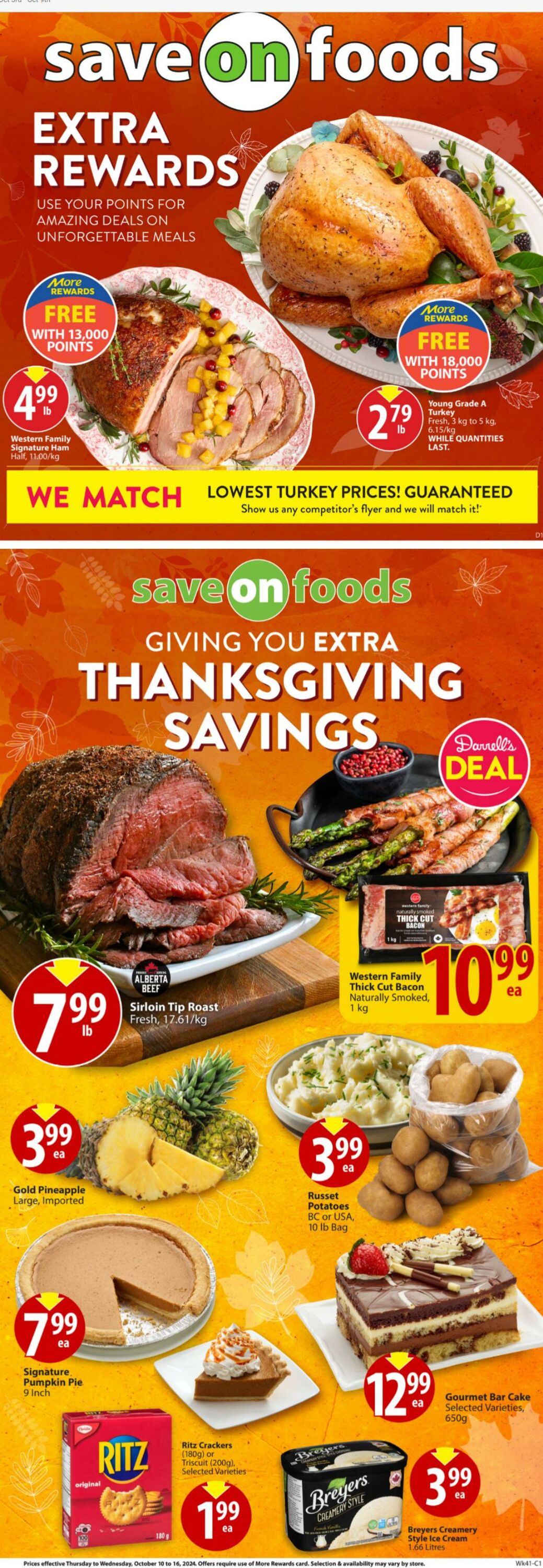 Circulaire Save-On-Foods 10.10.2024 - 16.10.2024