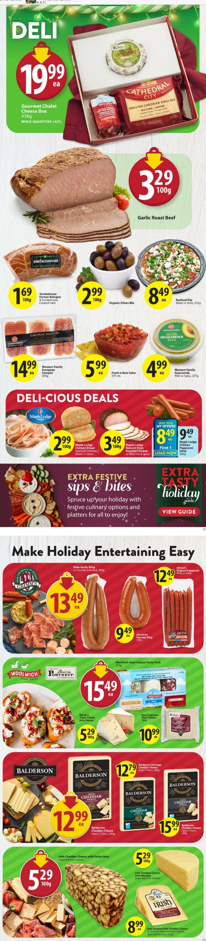 Circulaire Save-On-Foods 28.11.2024 - 04.12.2024