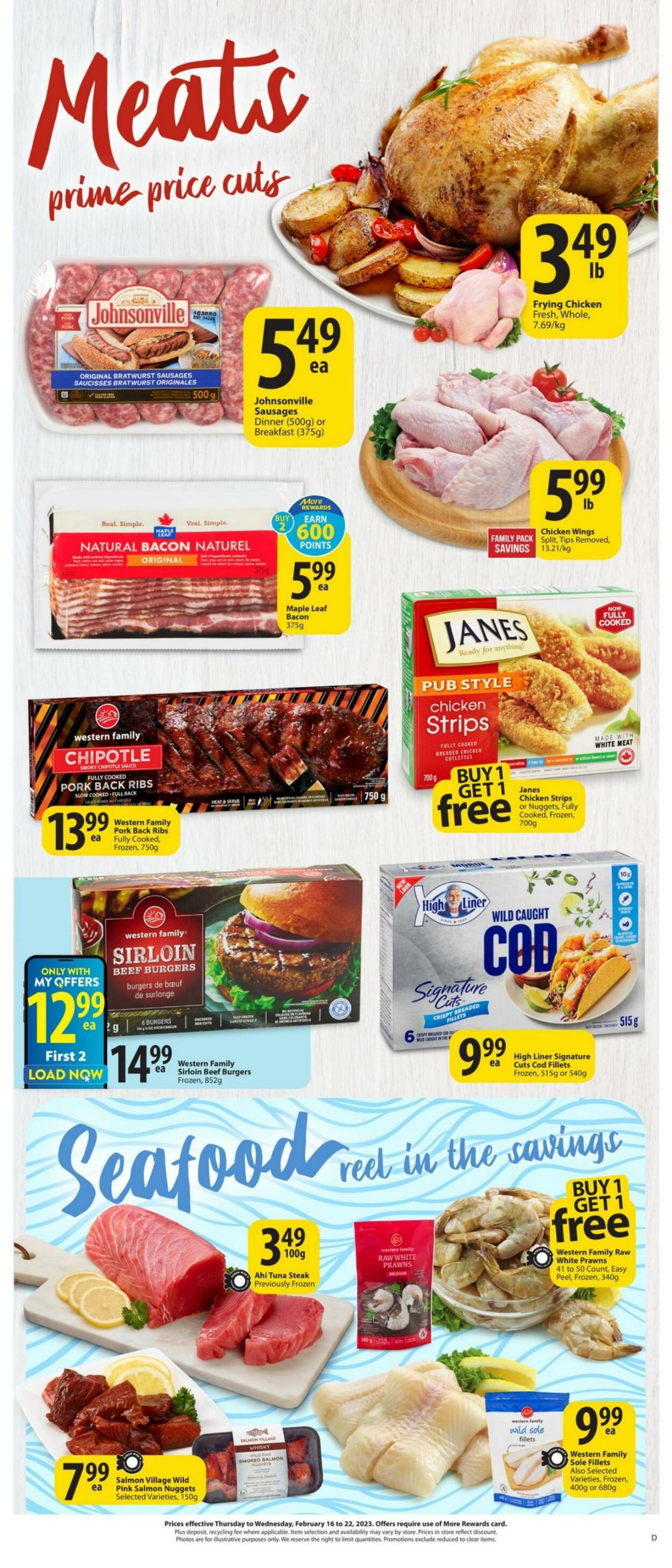Circulaire Save-On-Foods 16.02.2023 - 22.02.2023
