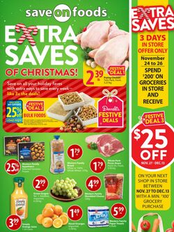 Circulaire Save-On-Foods 23.11.2023 - 29.11.2023