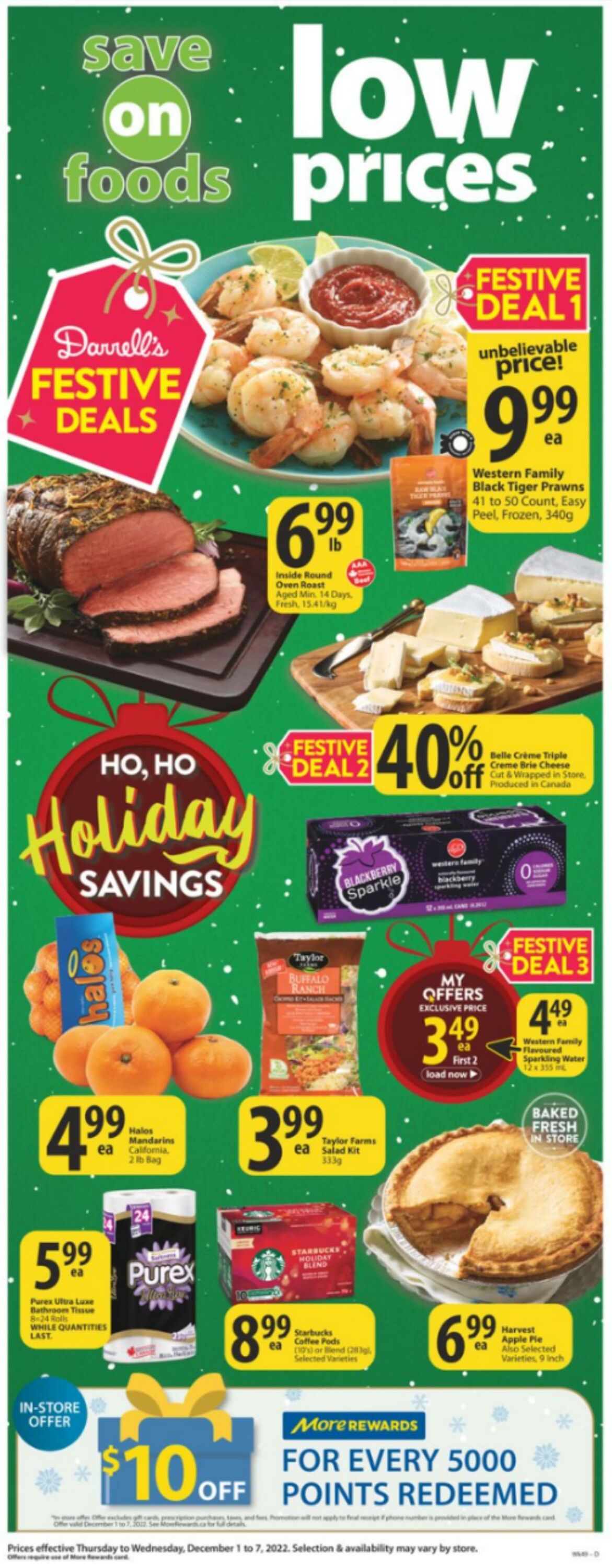 Circulaire Save-On-Foods 01.12.2022 - 07.12.2022