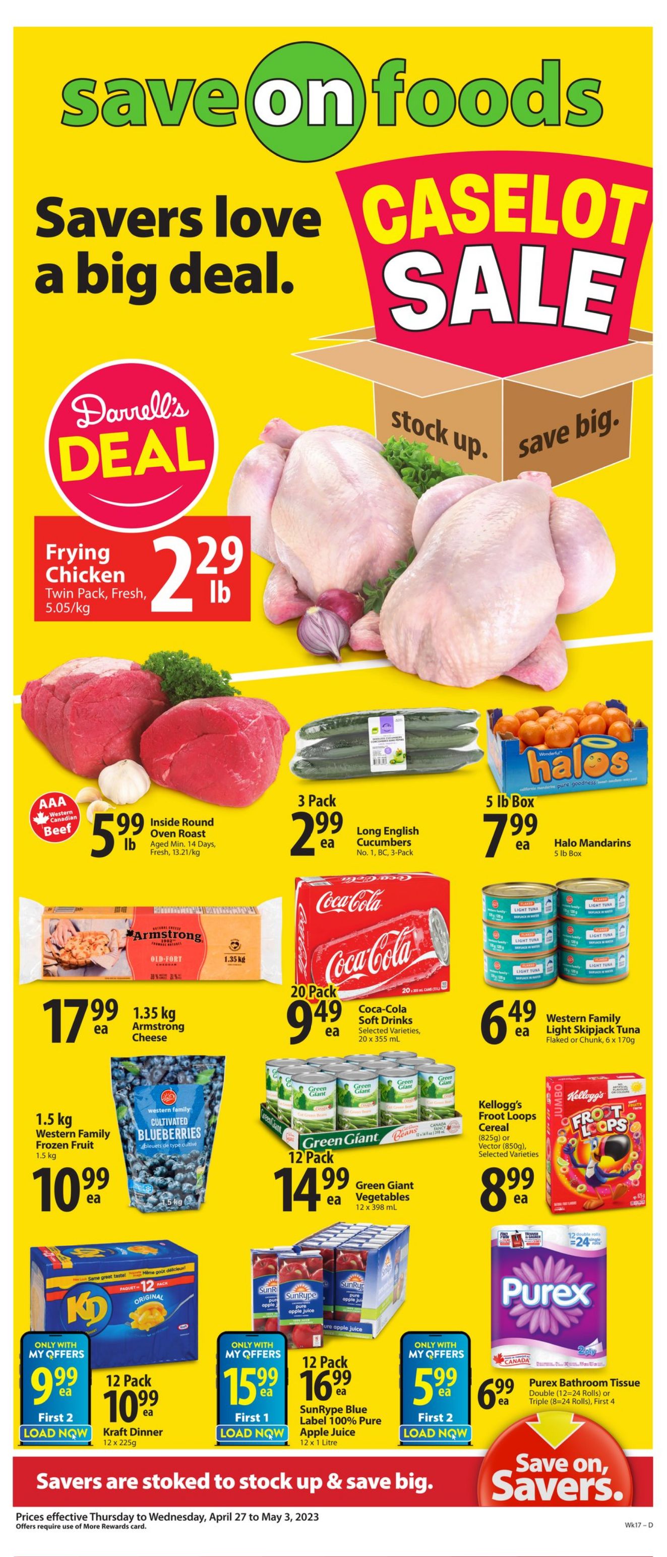 Circulaire Save-On-Foods 27.04.2023 - 03.05.2023