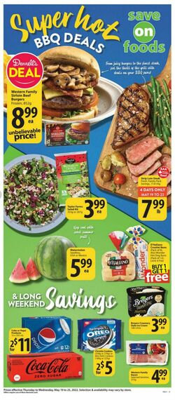 Circulaire Save on foods 19.05.2022-25.05.2022