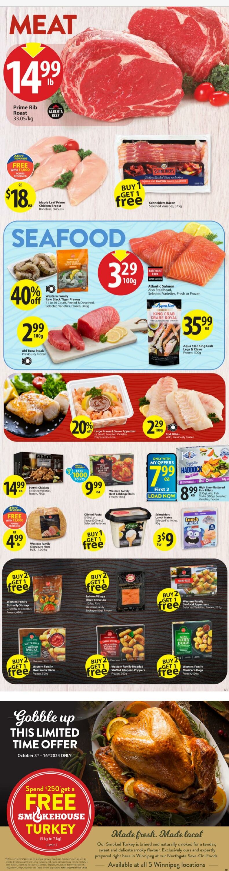 Circulaire Save-On-Foods 03.10.2024 - 09.10.2024