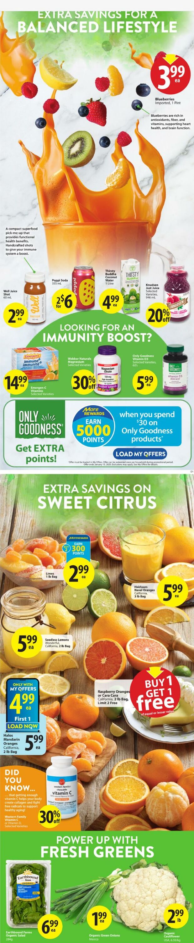 Circulaire Save-On-Foods 09.01.2025 - 15.01.2025