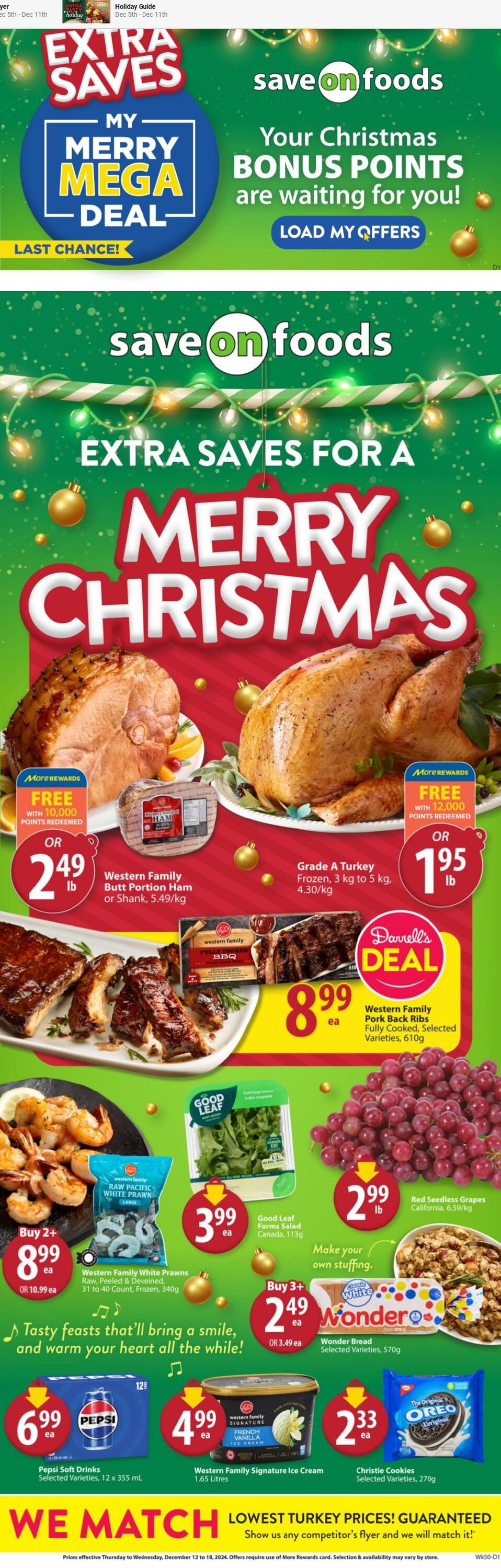 Circulaire Save-On-Foods 11.12.2024 - 18.12.2024