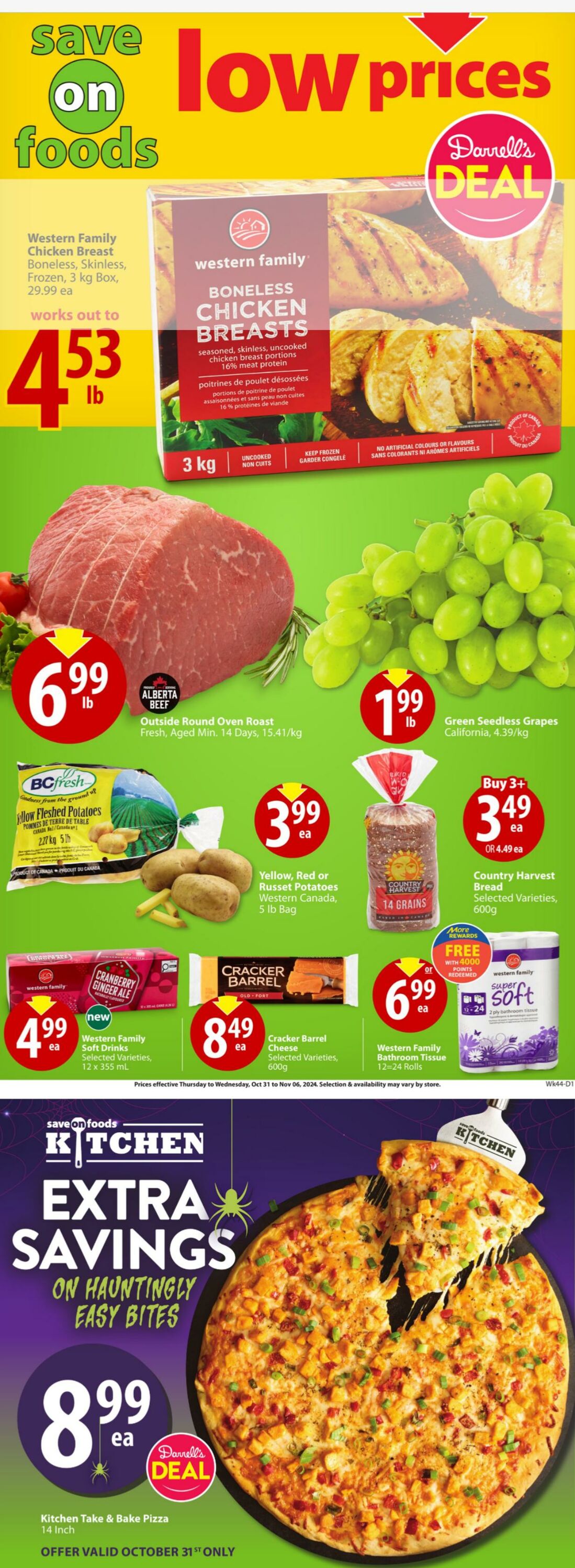 Circulaire Save-On-Foods 31.10.2024 - 06.11.2024