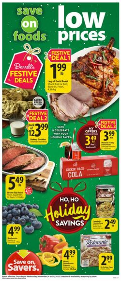 Circulaire Save-On-Foods 24.11.2022-30.11.2022