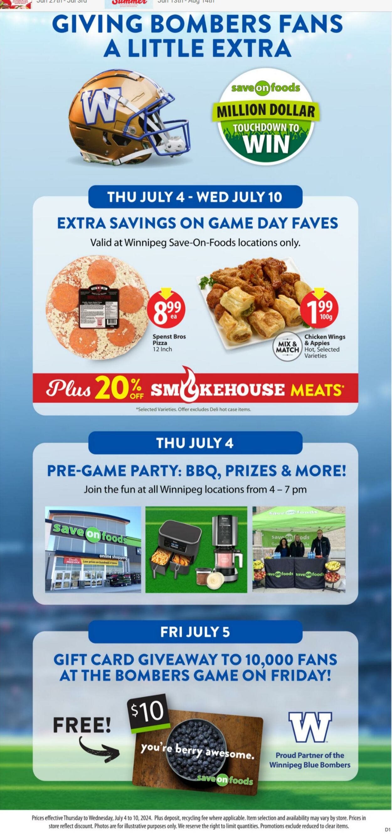 Circulaire Save-On-Foods 04.07.2024 - 10.07.2024