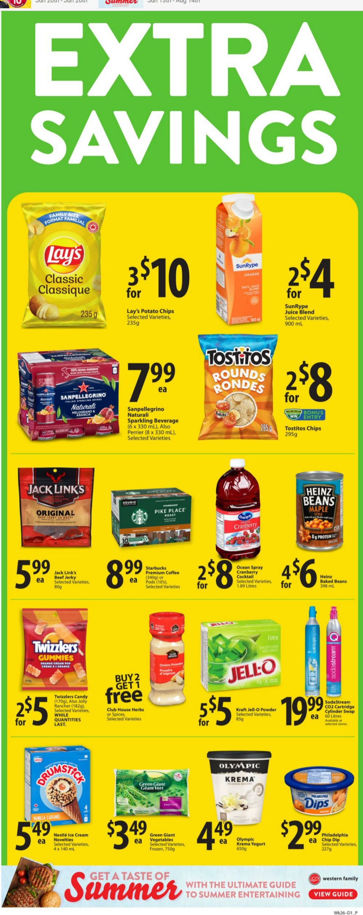 Circulaire Save-On-Foods 27.06.2024 - 03.07.2024