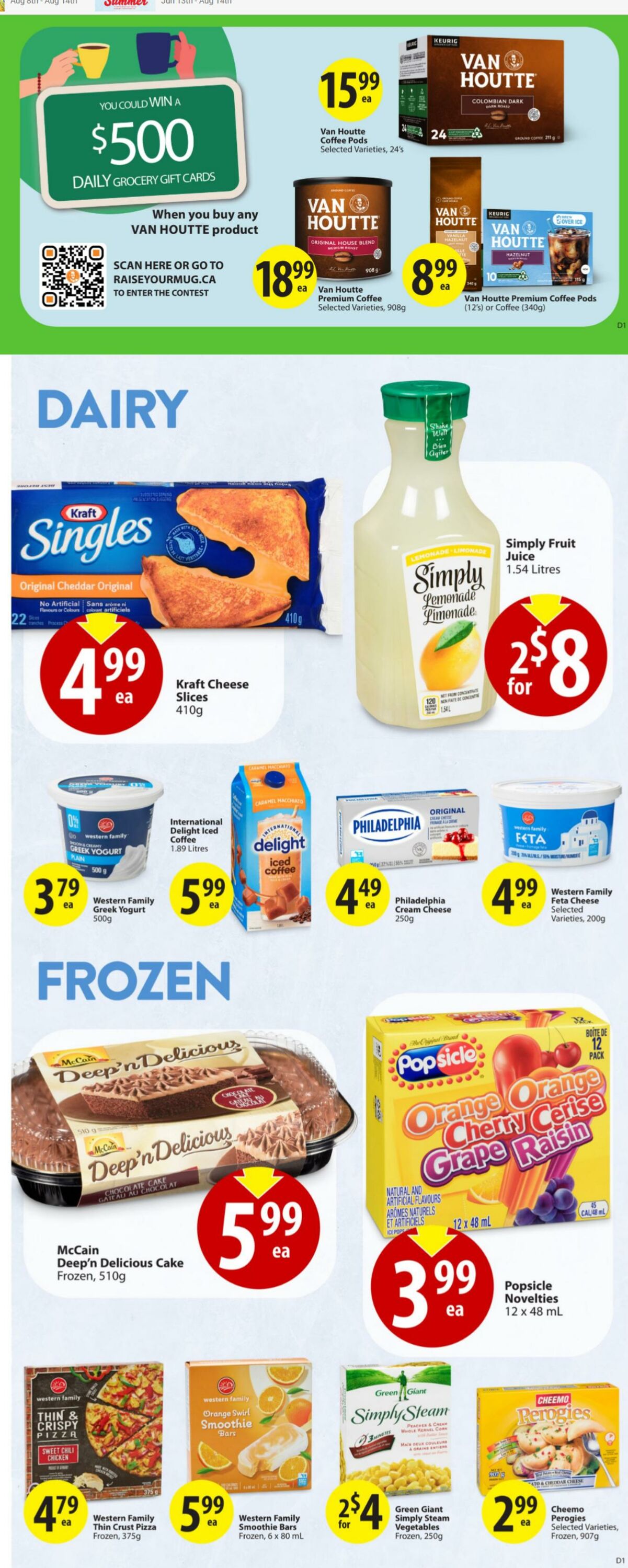 Circulaire Save-On-Foods 15.08.2024 - 21.08.2024