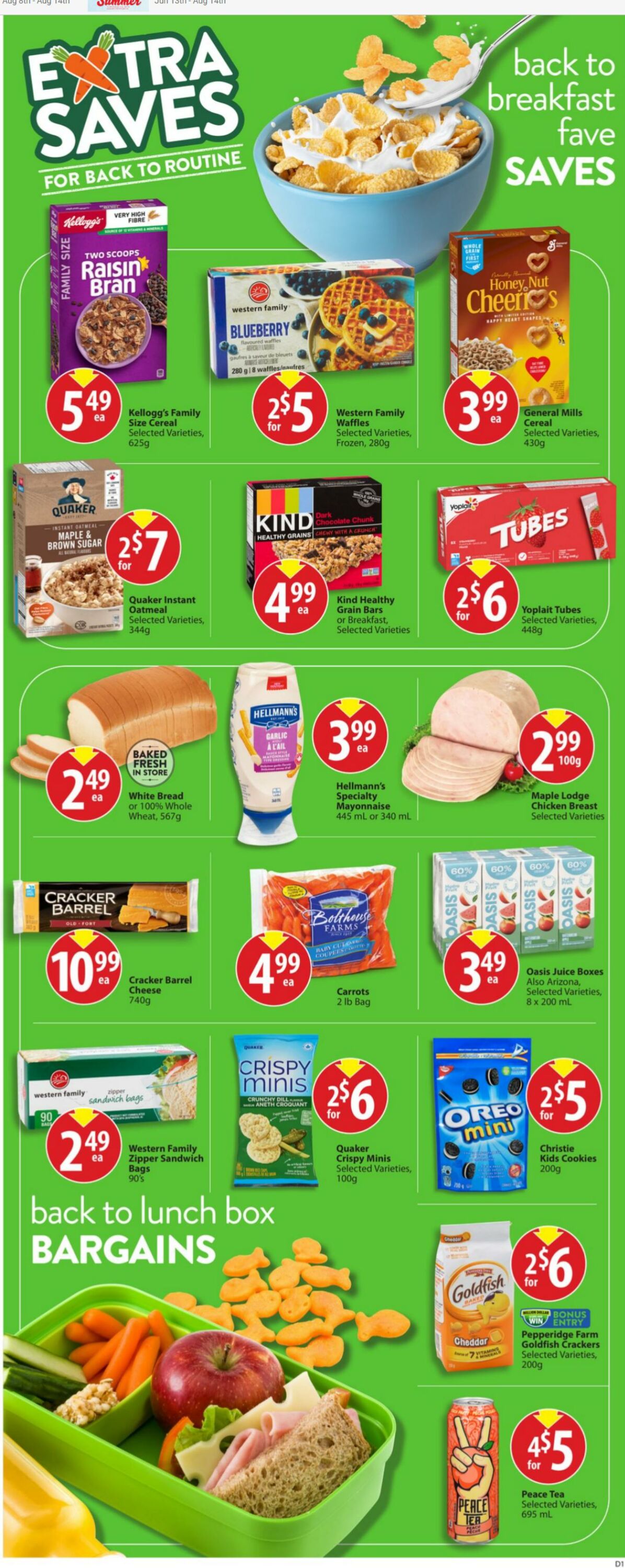 Circulaire Save-On-Foods 15.08.2024 - 21.08.2024