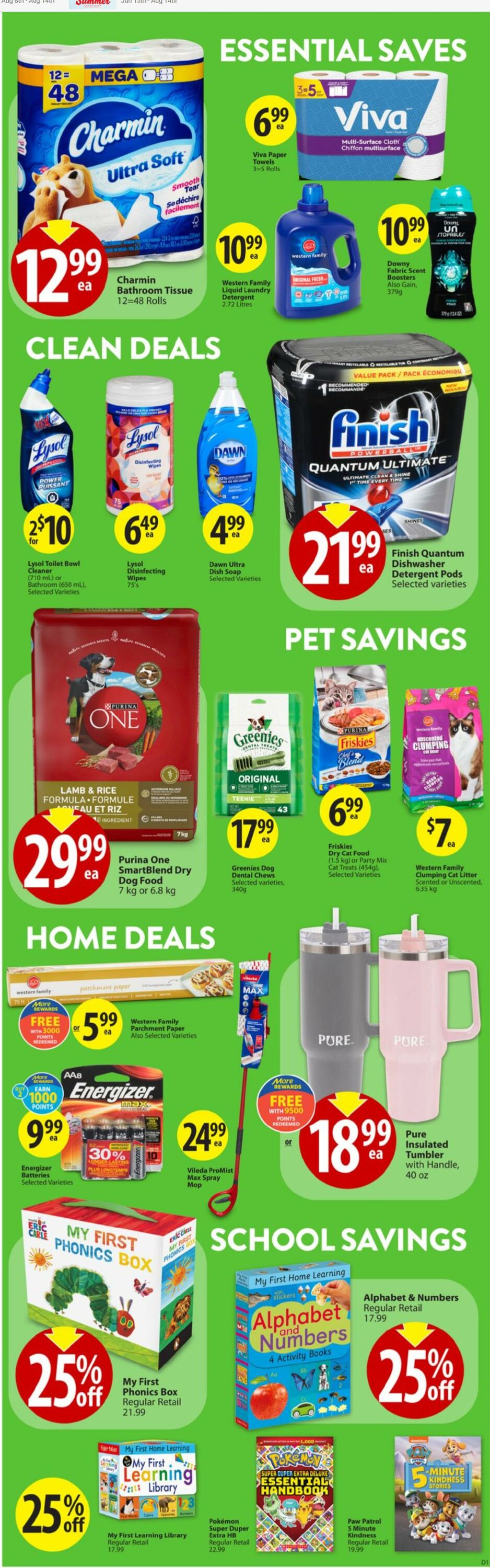 Circulaire Save-On-Foods 15.08.2024 - 21.08.2024