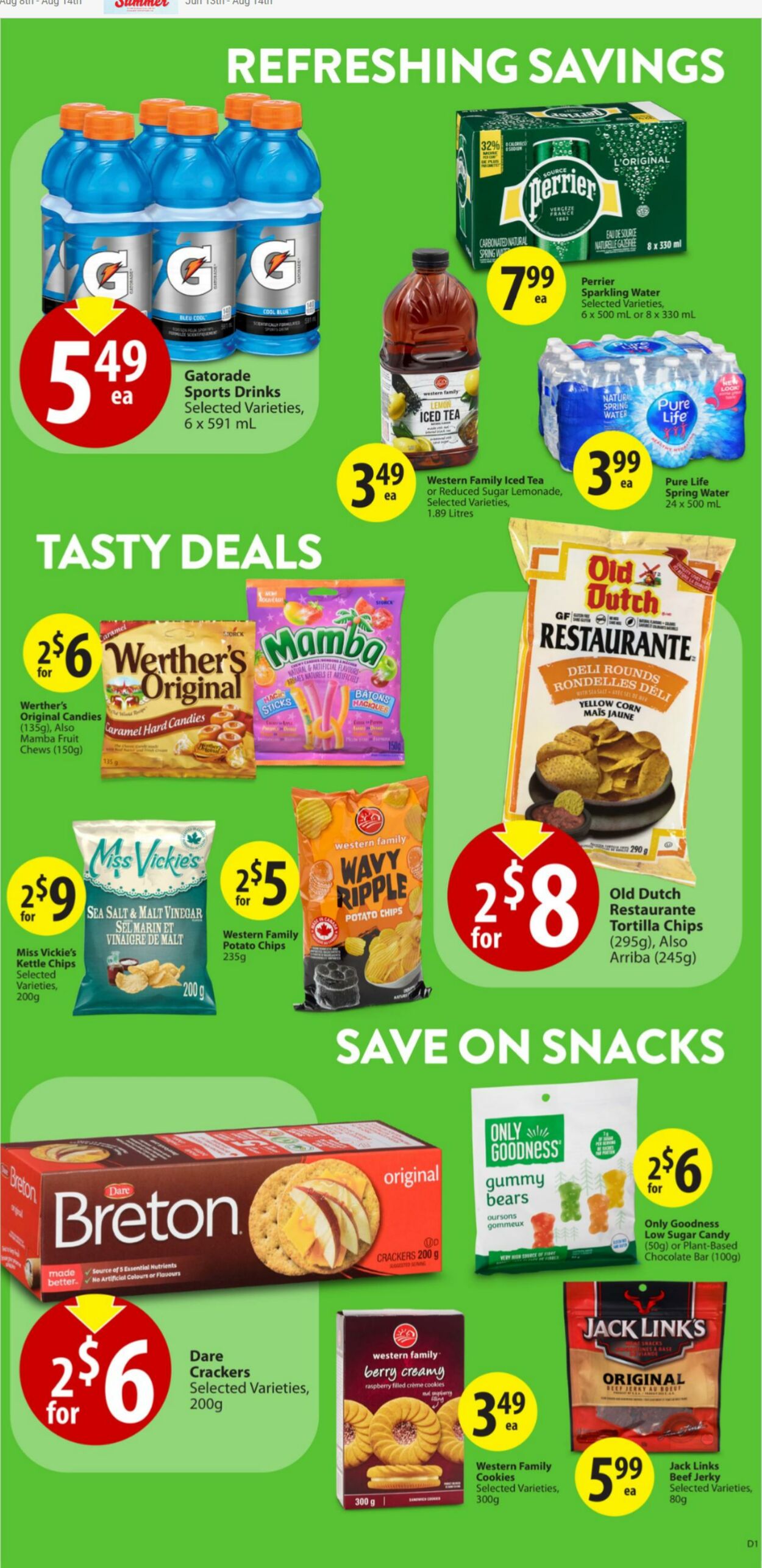 Circulaire Save-On-Foods 15.08.2024 - 21.08.2024