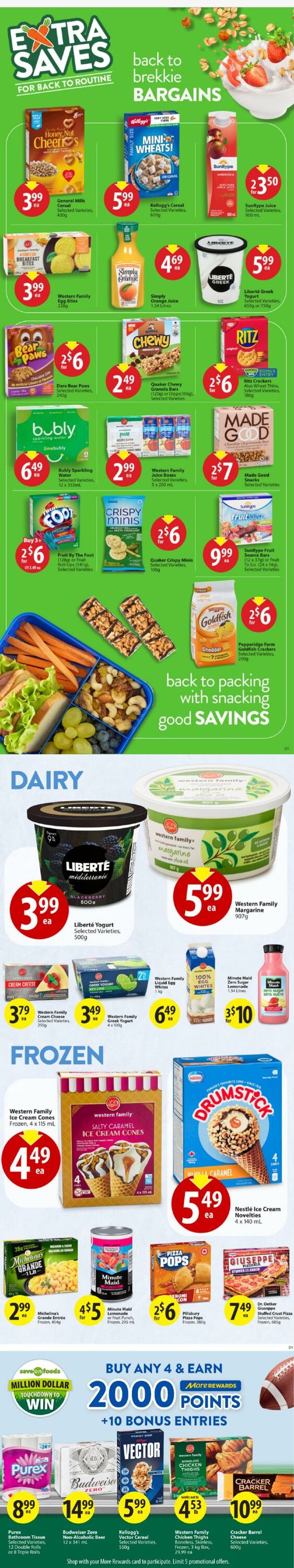 Circulaire Save-On-Foods 22.08.2024 - 28.08.2024