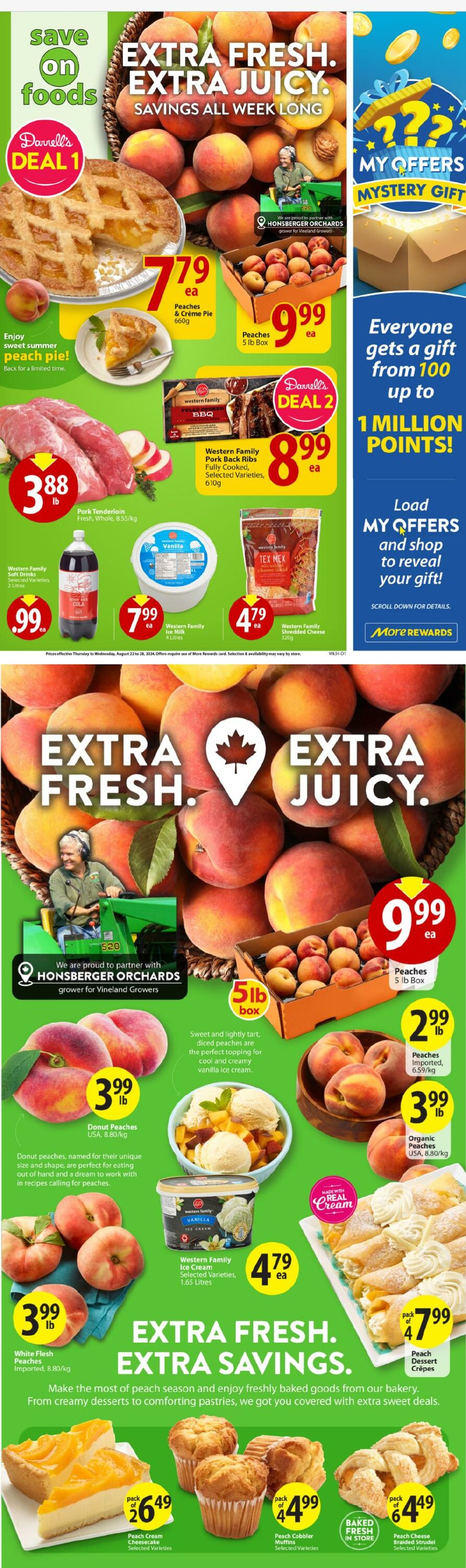 Circulaire Save-On-Foods 22.08.2024 - 28.08.2024