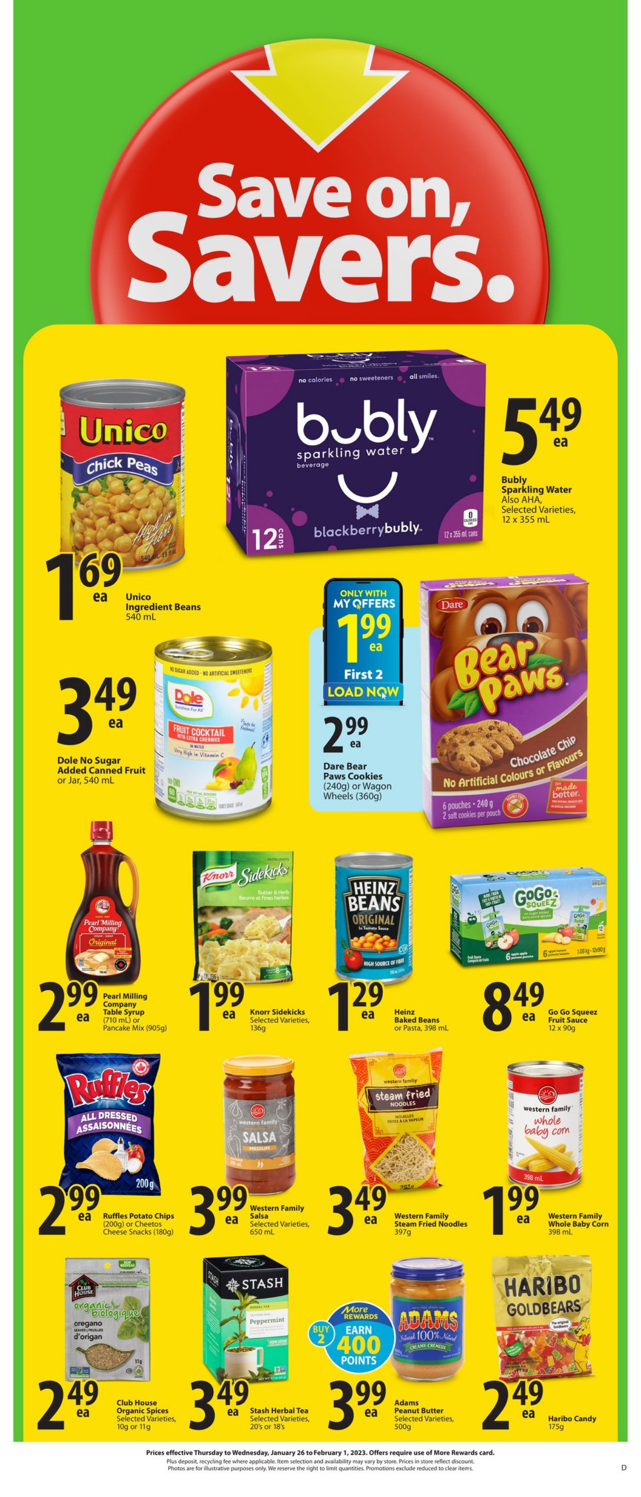 Circulaire Save-On-Foods 26.01.2023 - 01.02.2023