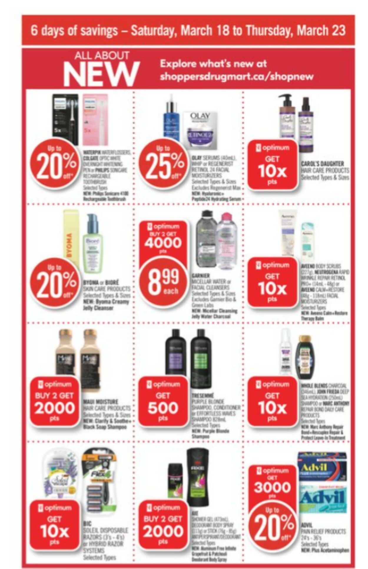 Circulaire Shoppers Drug Mart 18.03.2023 - 23.03.2023