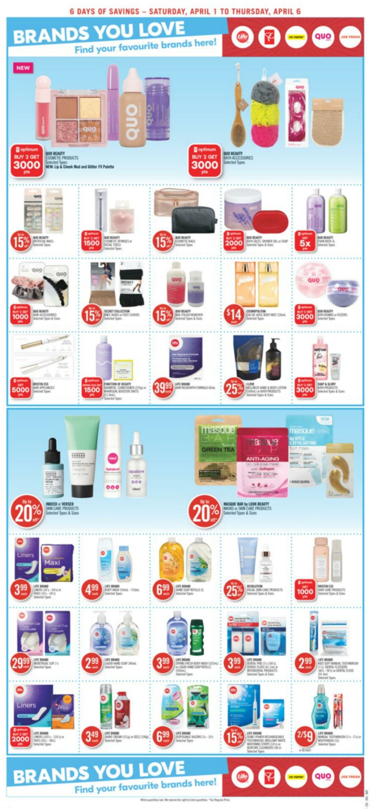 Circulaire Shoppers Drug Mart 01.04.2023 - 06.04.2023