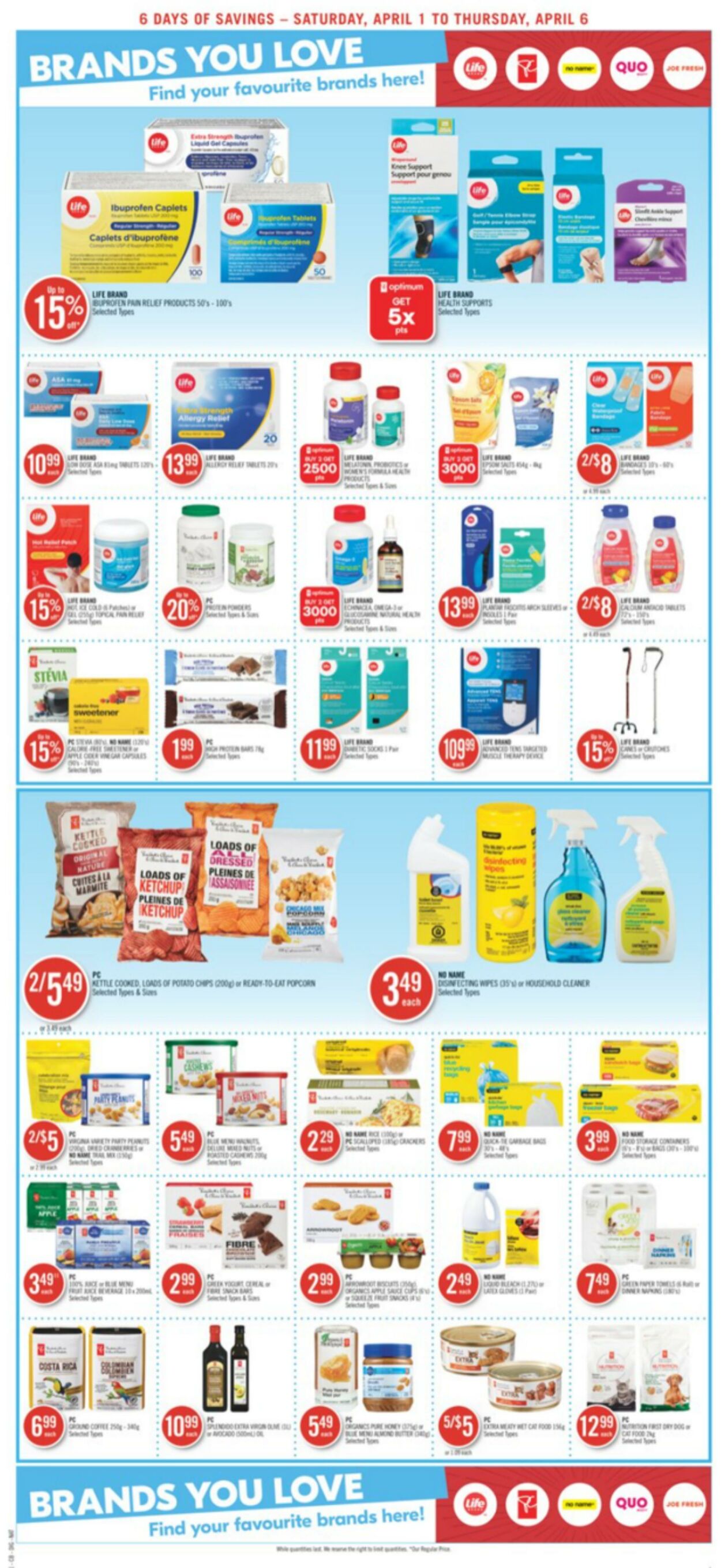 Circulaire Shoppers Drug Mart 01.04.2023 - 06.04.2023