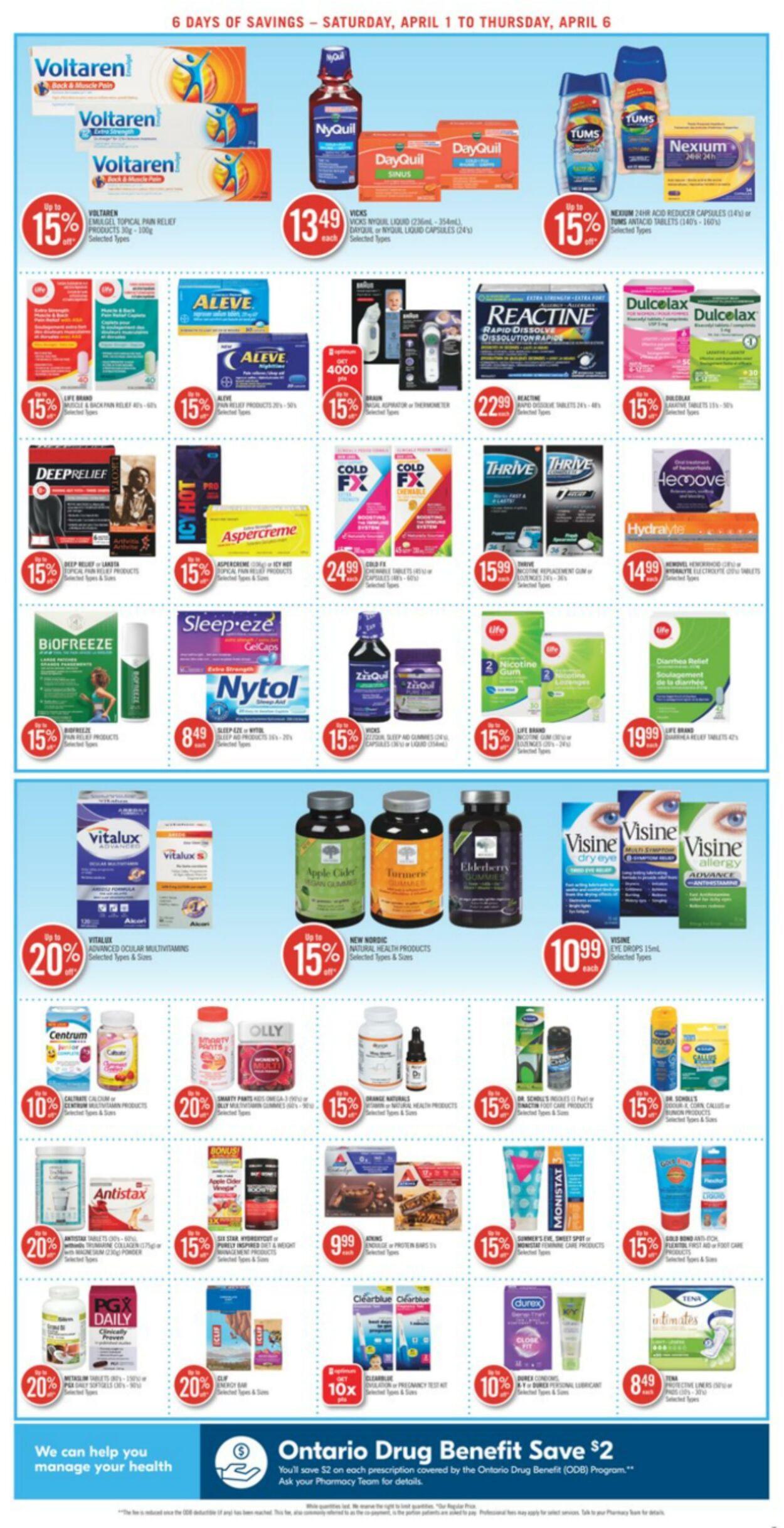 Circulaire Shoppers Drug Mart 01.04.2023 - 06.04.2023