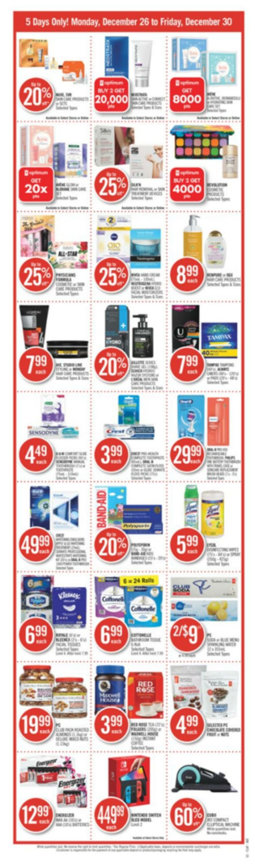 Circulaire Shoppers Drug Mart 26.12.2022 - 30.12.2022