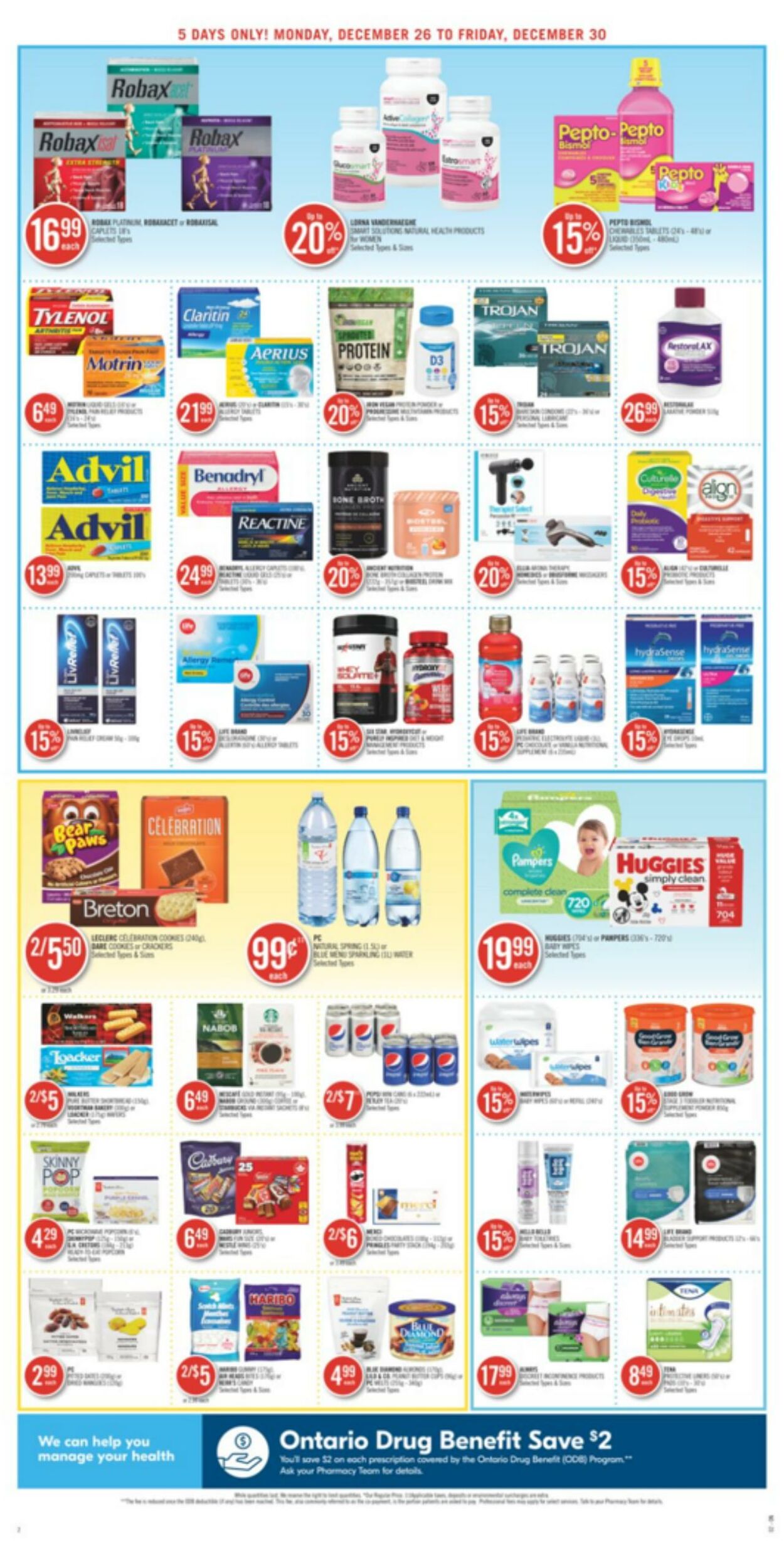 Circulaire Shoppers Drug Mart 26.12.2022 - 30.12.2022