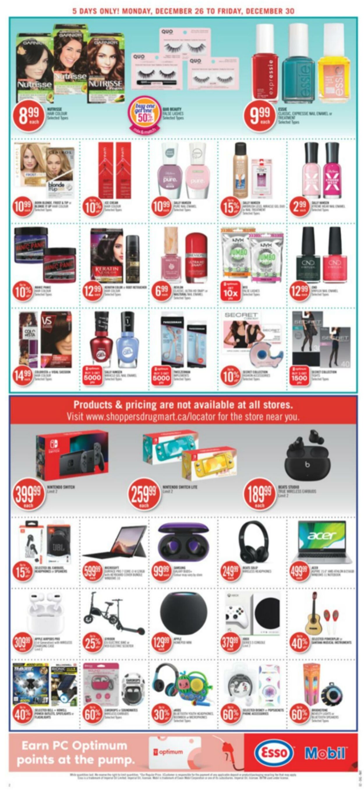 Circulaire Shoppers Drug Mart 26.12.2022 - 30.12.2022