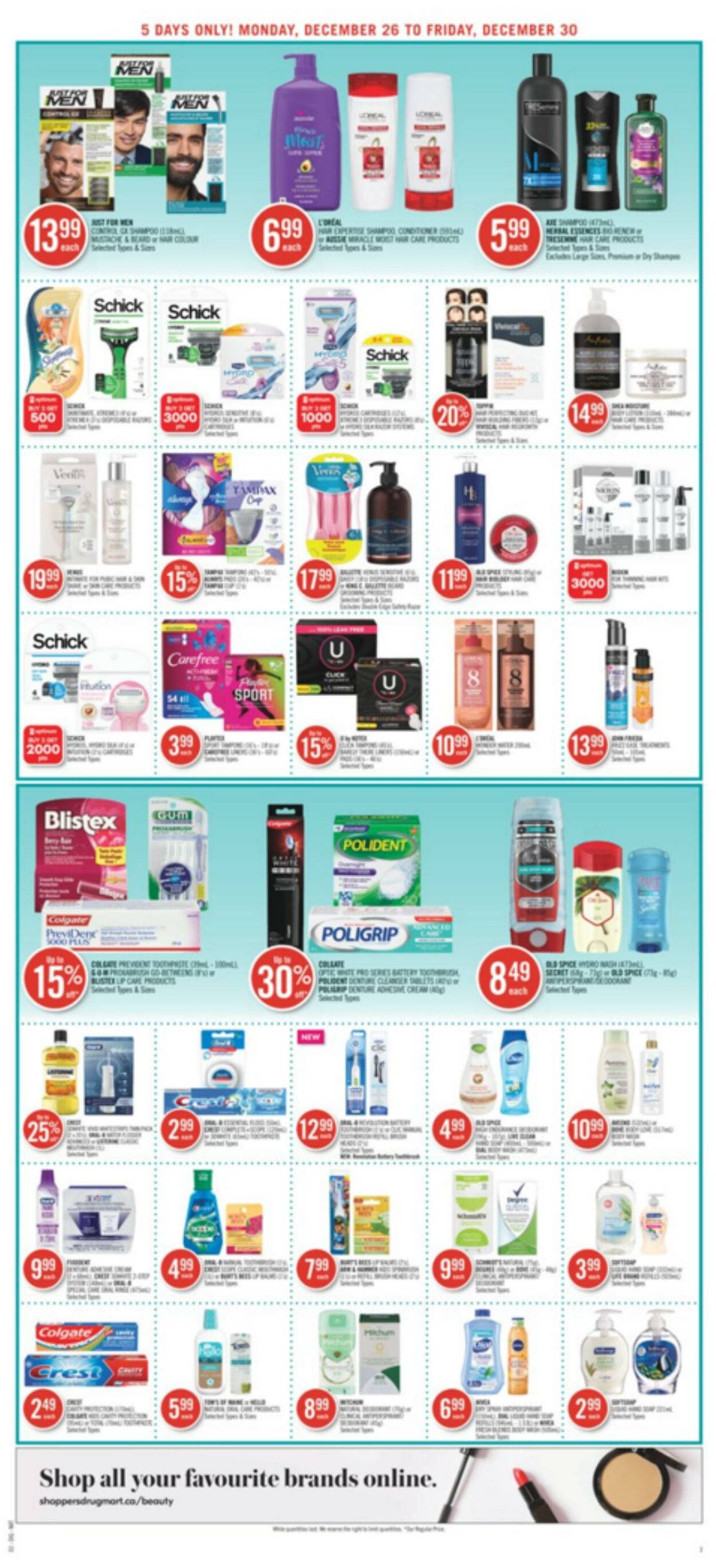 Circulaire Shoppers Drug Mart 26.12.2022 - 30.12.2022