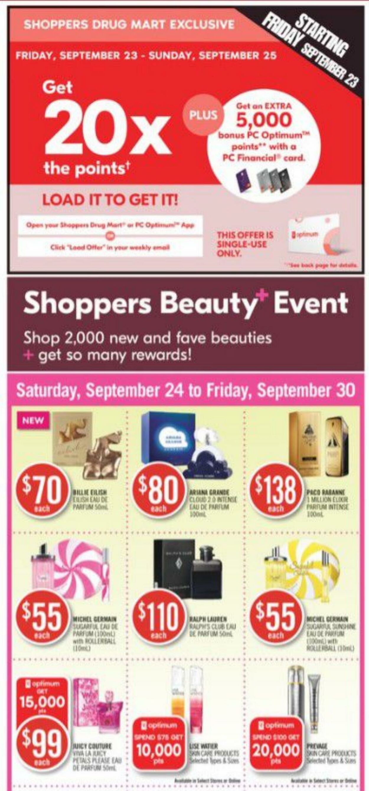 Circulaire Shoppers Drug Mart 24.09.2022-30.09.2022