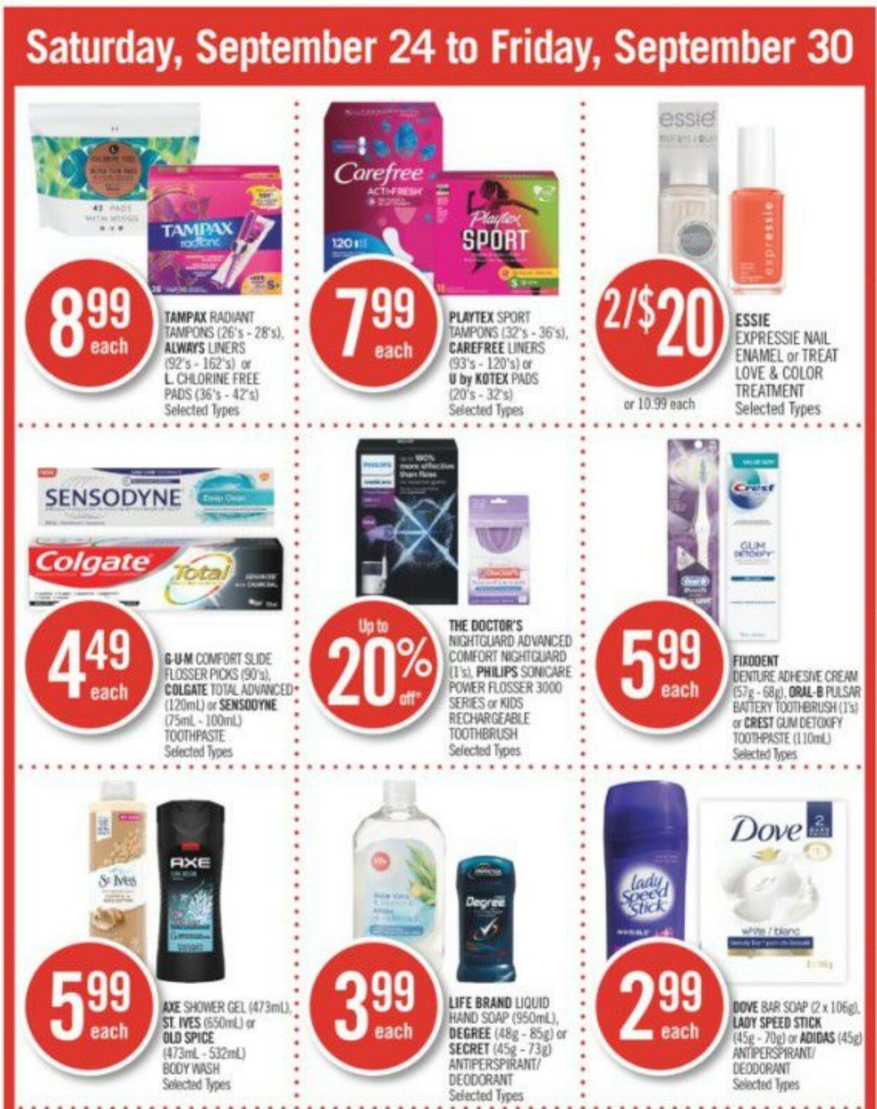 Circulaire Shoppers Drug Mart 24.09.2022 - 30.09.2022