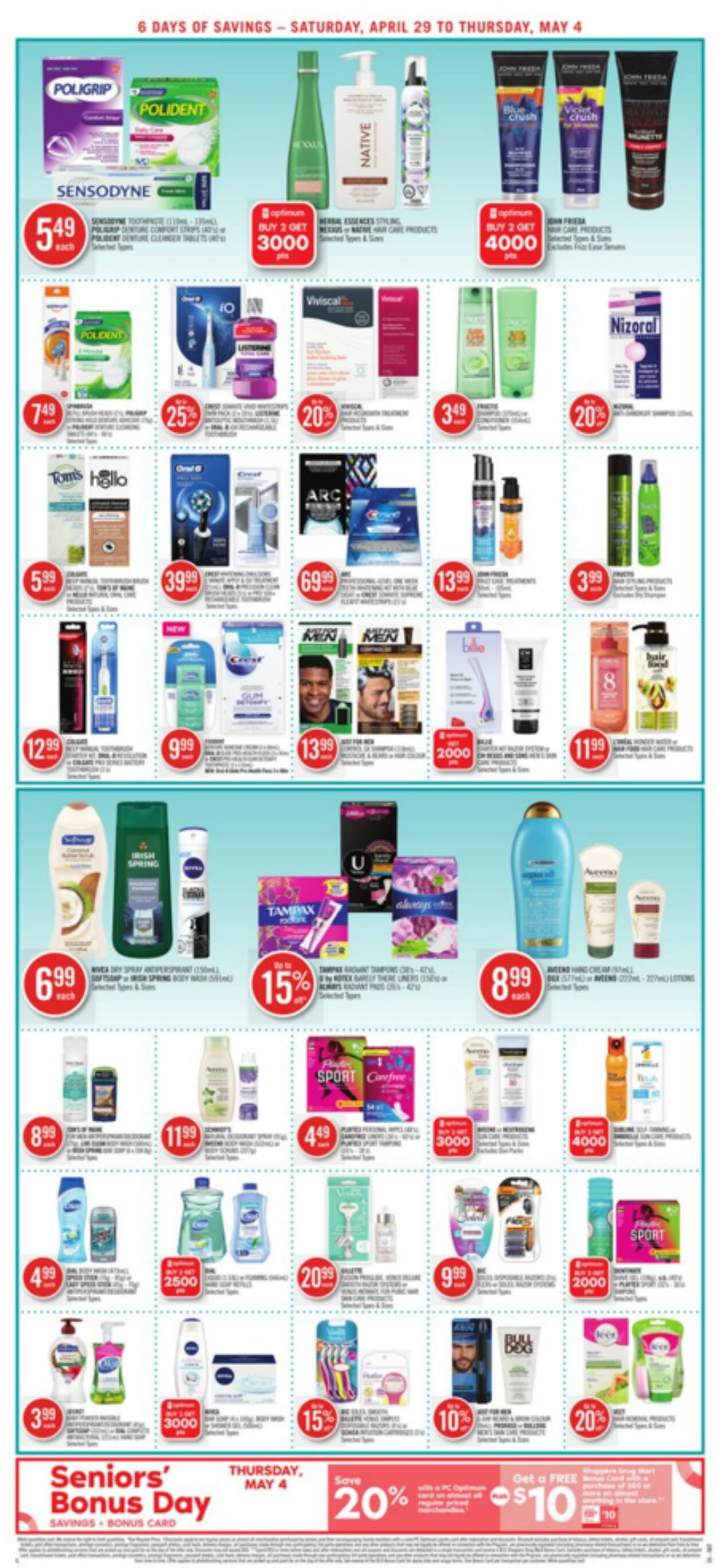 Circulaire Shoppers Drug Mart 29.04.2023 - 04.05.2023