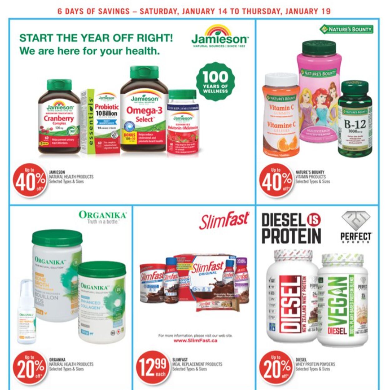 Circulaire Shoppers Drug Mart 14.01.2023 - 19.01.2023