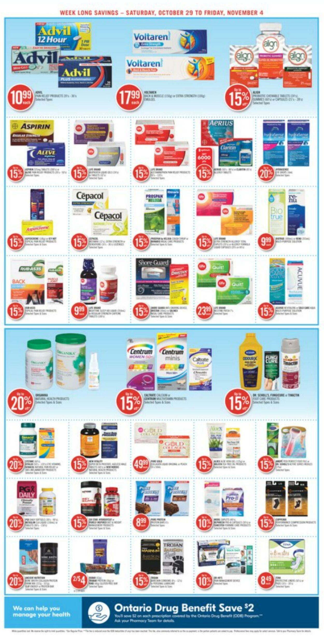 Circulaire Shoppers Drug Mart 29.10.2022 - 04.11.2022