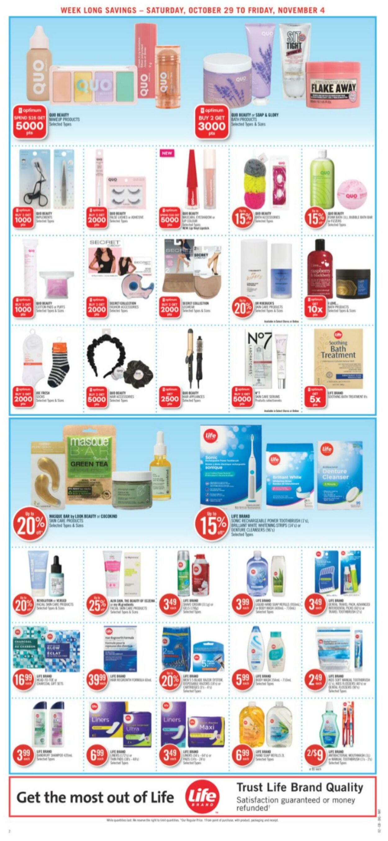 Circulaire Shoppers Drug Mart 29.10.2022 - 04.11.2022