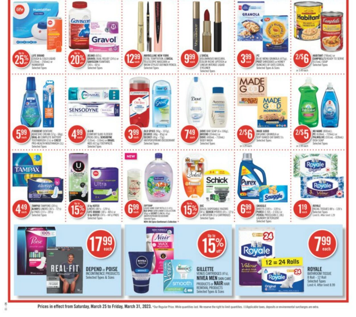 Circulaire Shoppers Drug Mart 25.03.2023 - 31.03.2023