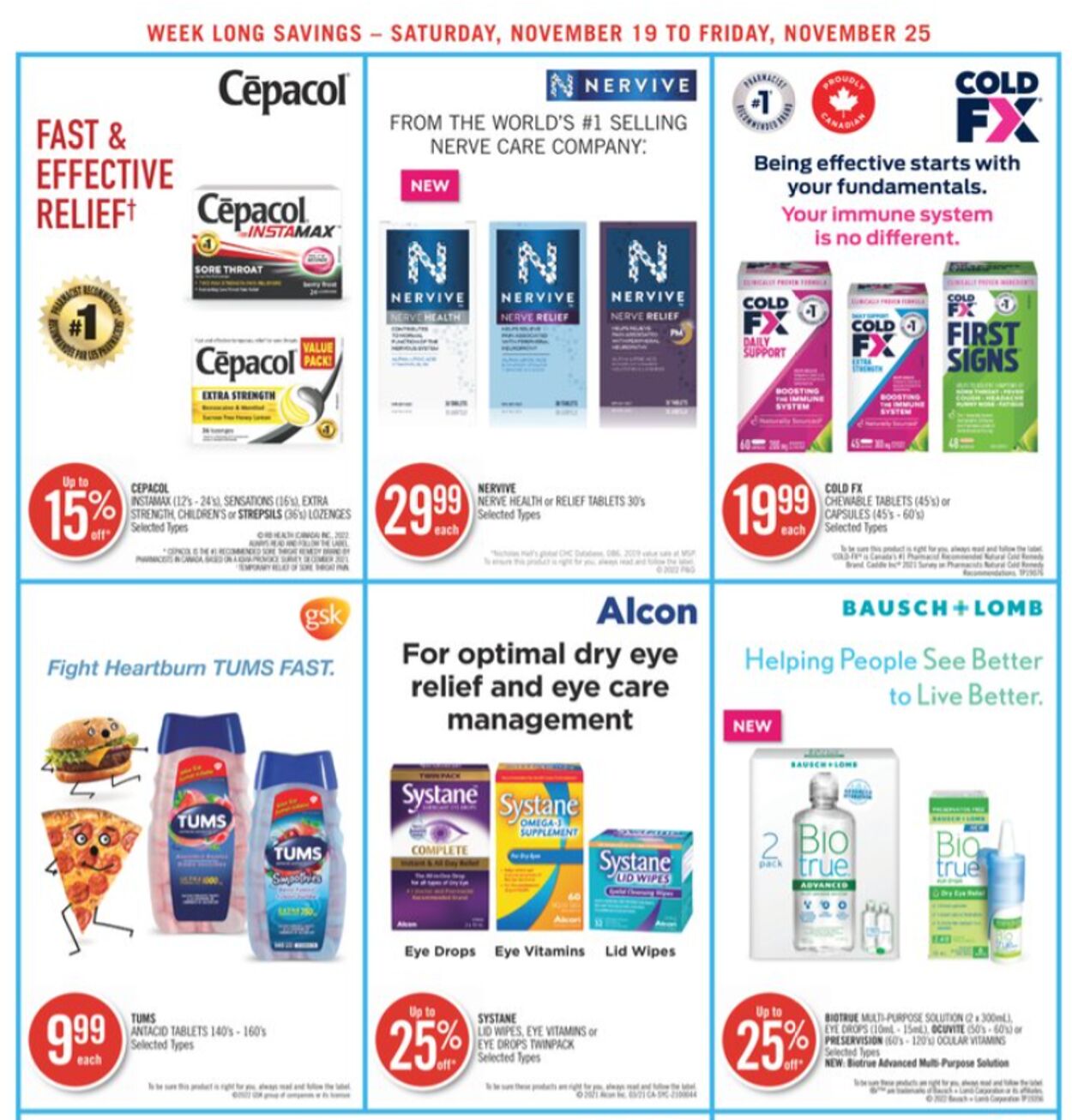 Circulaire Shoppers Drug Mart 19.11.2022 - 25.11.2022