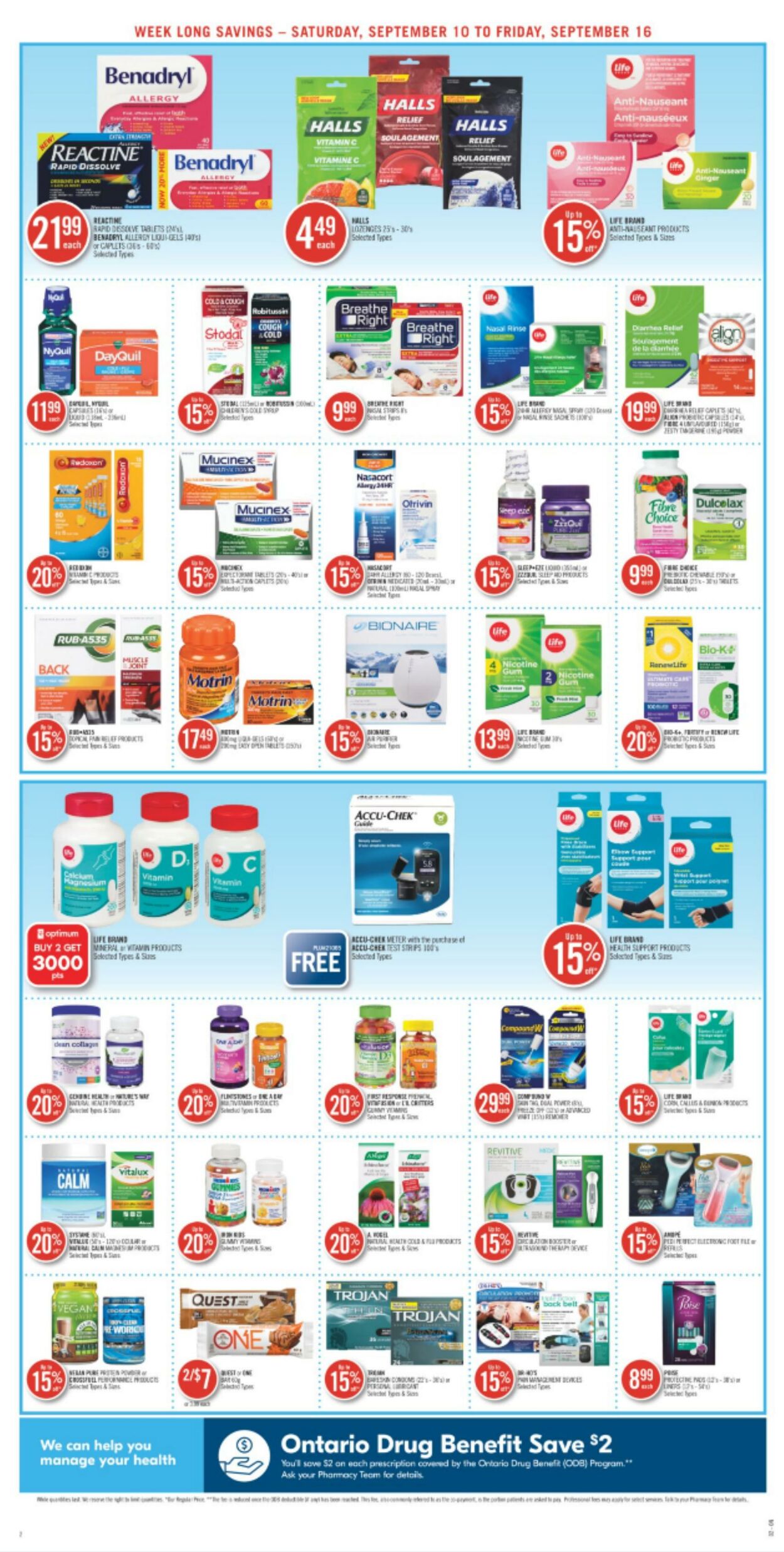 Circulaire Shoppers Drug Mart 10.09.2022 - 16.09.2022