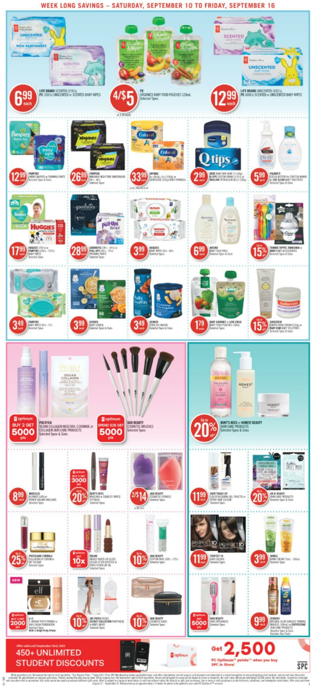 Circulaire Shoppers Drug Mart 10.09.2022 - 16.09.2022