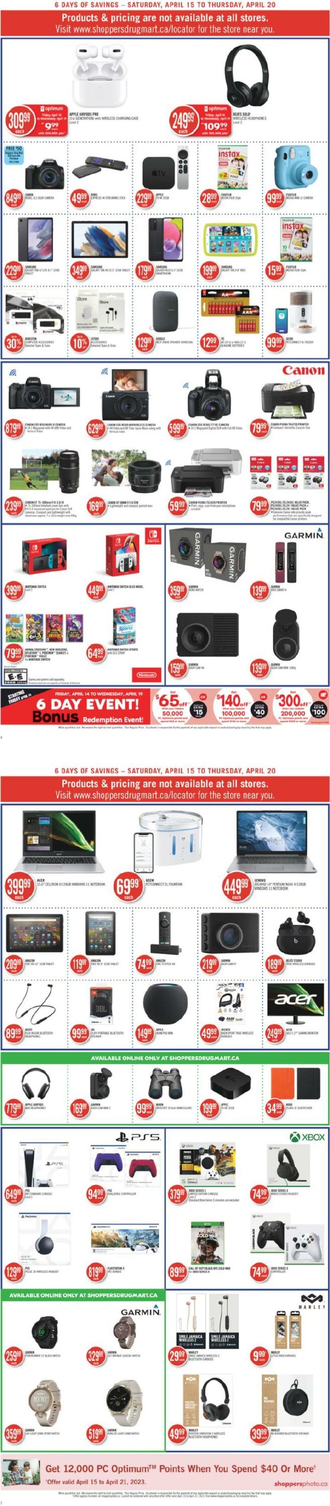 Circulaire Shoppers Drug Mart 15.04.2023 - 20.04.2023
