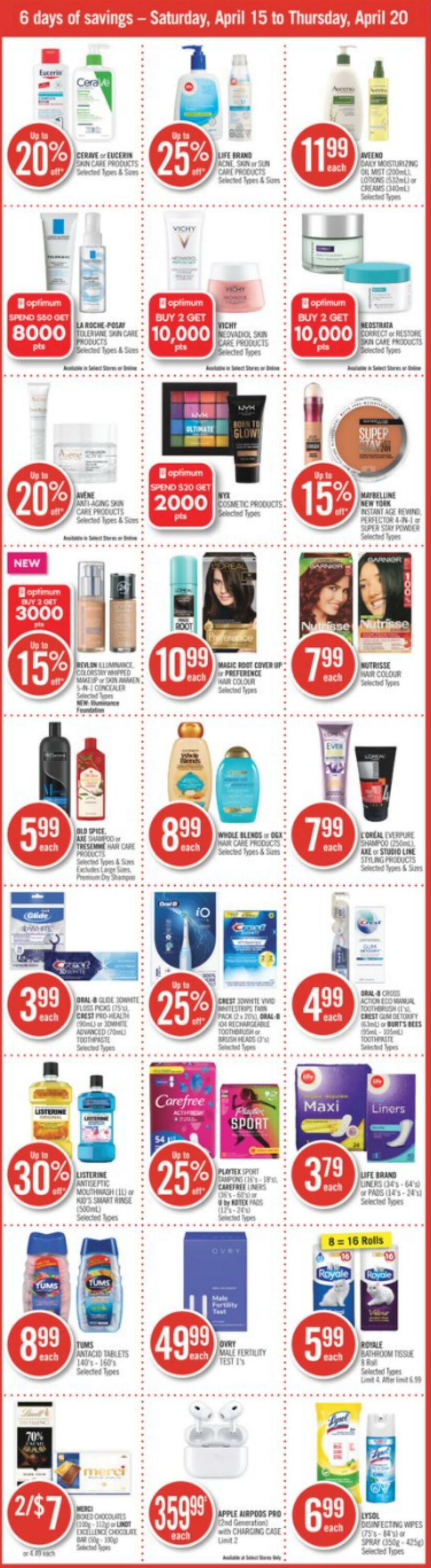 Circulaire Shoppers Drug Mart 15.04.2023 - 20.04.2023