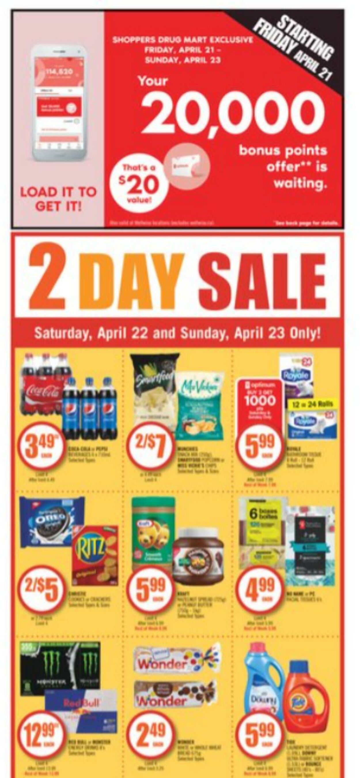 Circulaire Shoppers Drug Mart 22.04.2023 - 28.04.2023